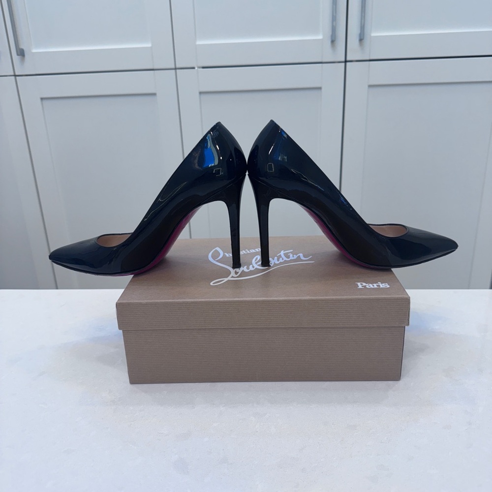 Christian Louboutin Black Pointed-Toe Heels